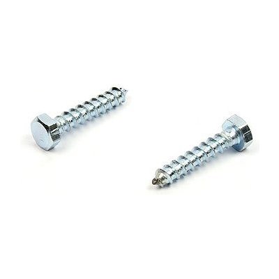 Podstavcový vrut do dřeva 10x40 zinek bílý, DIN 571 – Sleviste.cz