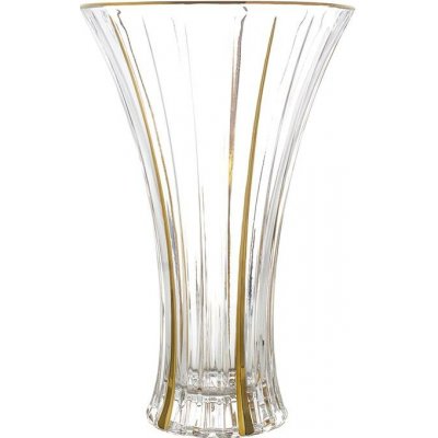 BOHEMIA PRESTIGE KŘISTÁLOVÁ VÁZA BOHEMIA PRESTIGE TIMELESS GOLD 320MM – Hledejceny.cz