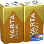 VARTA Longlife 9V 2ks 4122101412 – Zboží Živě