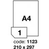 Etiketa Rayfilm R0503.1123G samolepící A4 210x297mm matné bílé PE 10 listů