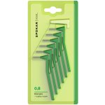 Spokar XML 0,8 mm mezizubní kartáčky 6 ks + krytka 1 ks – Hledejceny.cz