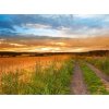 Tapety WEBLUX Samolepka fólie A sunset photo of road and countryside - 33827076 Západ slunce fotografie silnice a krajiny rozměry 270 x 200 cm