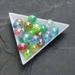 - Plastové korálky kuličky cca 10mm - mix AB 20 ks – Zboží Dáma