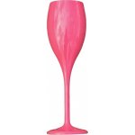 nero Gold Plast Plastová zbitná růžová sklenice na sekt SICILIA FLUTE 150 ml – Hledejceny.cz
