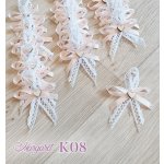 Krajkové svatební vývazky K08 (Light Peach) – Hledejceny.cz