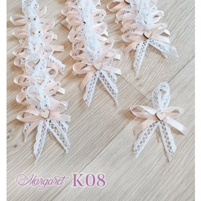 Krajkové svatební vývazky K08 (Light Peach) – Hledejceny.cz