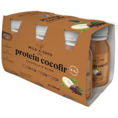 Wild & Coco BIO Protein Cocofir Chocolate Bliss 6 x 120 ml – Hledejceny.cz