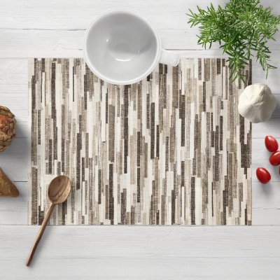 Biante Dekorační prostírání Leona LN-176 Hnědo-béžové proužky 35x45 cm – Hledejceny.cz