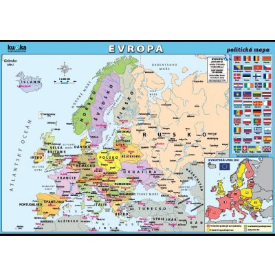 nakladatelství Kupka Evropa - politická mapa XXL (140x100 cm) – Zbozi.Blesk.cz