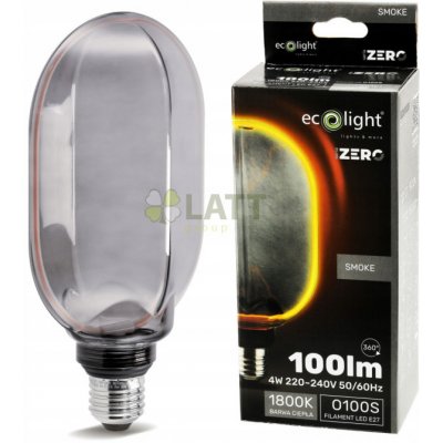 ECOLIGHT Dekorativní LED žárovka E27 4W 100lm O100 - řada ZERO – Hledejceny.cz