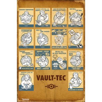 Plakát, Obraz - Fallout 4 - Vault Tec Compilation, (61 x 91,5 cm)