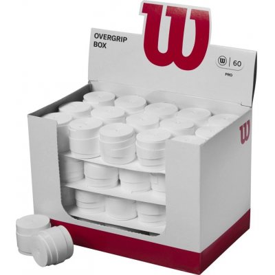 Wilson Pro Overgrip Box 60ks Bílá – Zboží Dáma