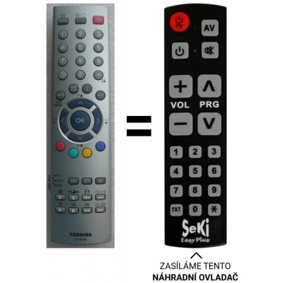 Dálkový ovladač Senior Toshiba 42WH18P 50WH18P 57WH18P CT90100 – Hledejceny.cz