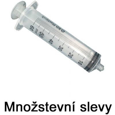 Luer-Lock Třídílná stříkačka s gumovým pístem 50/60 ml – Zbozi.Blesk.cz