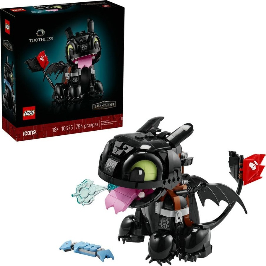 LEGO Icons™10375 Jak vycvičit draka: Bezzubka