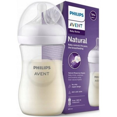 Avent Philips Láhev Natural Response bílá 260 ml – Zboží Dáma