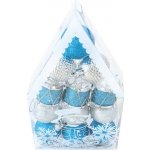 MFP 8886258 Baňky set 4cm 12ks modré stříbrné – Hledejceny.cz