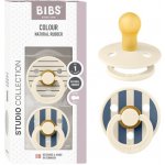 Bibs Studio Colour Pin dudlíky kaučuk 2ks Ivory Steel Blue Mix – Zboží Dáma