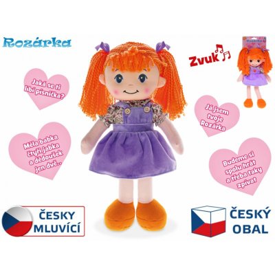 Mikro trading Rozárka 35 cm česky mluvící zrzka – Zboží Dáma