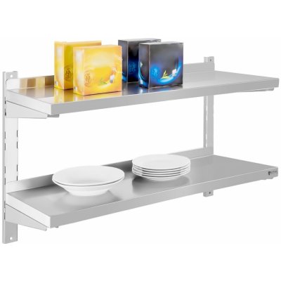 Royal Catering Nástěnná police - 2 police - 80 cm RCWR-80.2 – Zboží Dáma