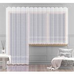 Záclona žakárová nebo záclonový komplet, Madison metráž, bílá 250 cm – Zboží Dáma