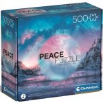 CLEMENTONI Peace : Světle modrá 500 dílků – Hledejceny.cz
