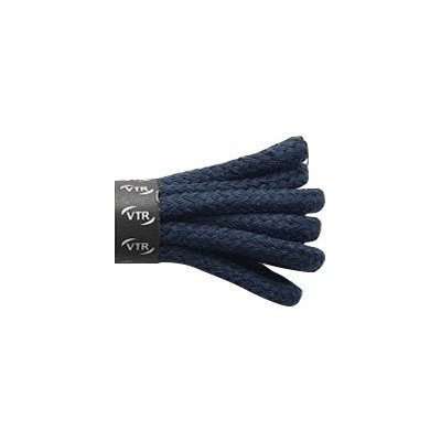 Kulaté tmavě modré bavlněné tkaničky 70 cm – Zboží Mobilmania