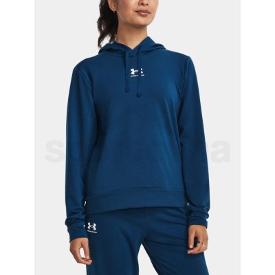 Under Armour mikina s kapucí Rival Terry Hoodie-BLU 1369855-495 – Zboží Mobilmania