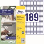 Avery Zweckform L4731REV-10 25,4x10 mm, bílá – Zboží Dáma