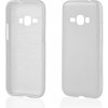 Pouzdro a kryt na mobilní telefon Samsung Pouzdro EGO Mobile JELLY Case Metalic Samsung J120 Galaxy J1 2016 bílé