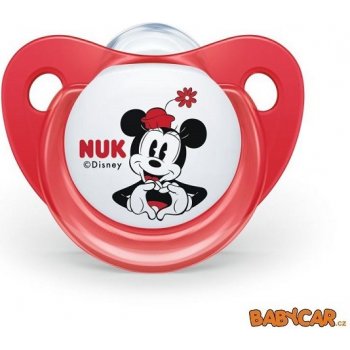 Nuk silikon Mickey Mouse červená