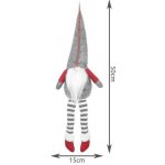 Ruhhy Elf sedící dekorace šedá/červená z plsti a plastu 50x14 cm – Hledejceny.cz