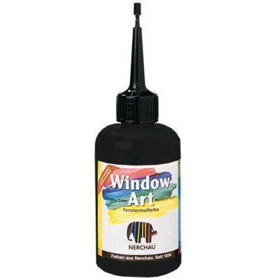 Nerchau Window Art kontura 296 černá 80ml – Sleviste.cz