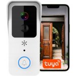 Bezdrátový zvonek s kamerou ke dveřím/brance WiFi Tuya, vzdálený náhled, 12V – Hledejceny.cz