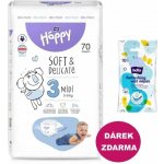 Bella Baby Happy Soft&Delicate 3 Midi 5–9 kg 70 ks – Zboží Dáma
