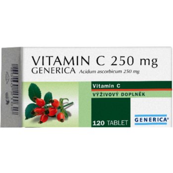 Generica Vitamin C 250 mg 120 tablet od 93 Kč - Heureka.cz