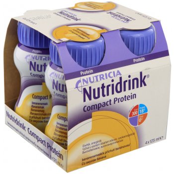 NUTRIDRINK COMPACT PROTEIN S PŘÍCHUTÍ BANÁNOVOU POR SOL 4X125ML