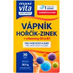 Maxivita Vápník Hořčík Zinek + Vitamíny D3 a K1 30 tablet – Hledejceny.cz