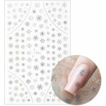 Molly Nails Vánoční samolepka vločky stříbrné - F282 – Hledejceny.cz