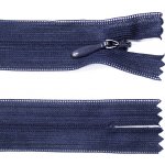 Spirálový zip no.3 skrytý nerozepínací 22cm - více barev color: 730 tmavě modrá – Hledejceny.cz