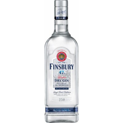 Finsbury Platinum 47 London Gin 47% 1 l (holá láhev) – Hledejceny.cz