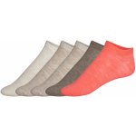 Esmara dámské nízké ponožky 5 párů béžová/korálová – Sleviste.cz