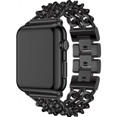 eses Kovový řetízkový řemínek pro Apple Watch - Černý 38mm, 40mm, 41mm