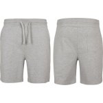 Build Your Brand z french terry nad kolena šedá melír – Sleviste.cz