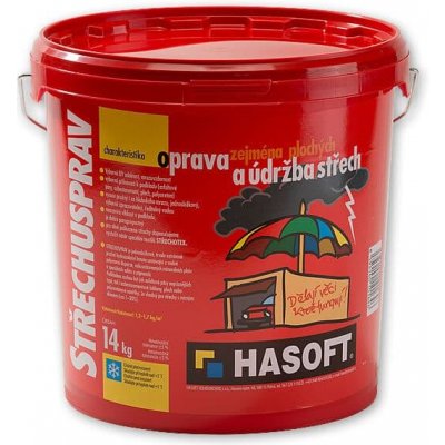 Hasoft Nátěr Střechusprav červenohnědý 14 kg – Hledejceny.cz