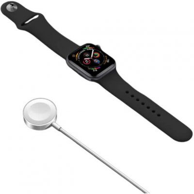 SES Magnetická bezdrátová nabíječka pro Apple Watch bílá 7040