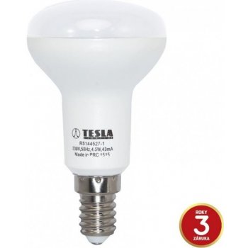 TESLA LED žárovka Reflektor R50 E14 5W 230V 345lm 15 000h 3000K Teplá bílá 120°