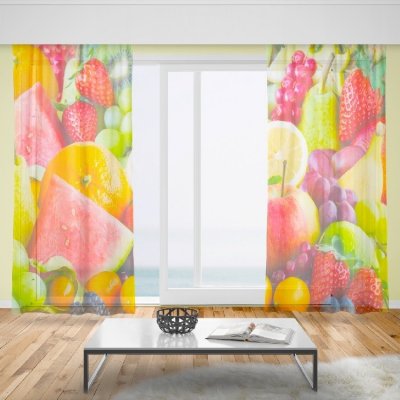IMPAR Záclony Ovoce (Rozměr záclony: 150x250) – Hledejceny.cz