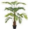 Květina vidaXL Umělá rostlina palma s květináčem zelená 120 cm