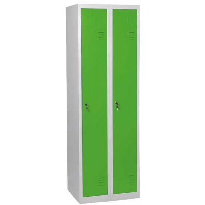 JP 600 N skříň šatní 1850x600x500 mm šedá/zelená – Zbozi.Blesk.cz